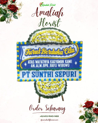 Papan Bunga Duka di Kramat Selatan